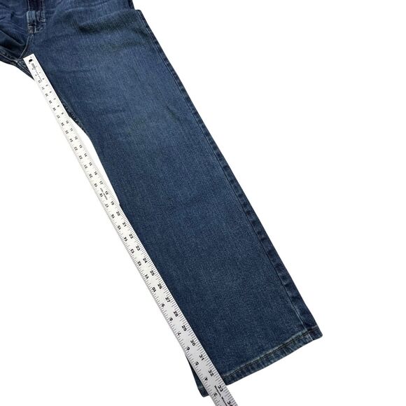 Wrangler Jeans Mens 38x32 (Fits 38x33) Blue Denim Slim Straight Western Cowboy - Picture 12 of 13